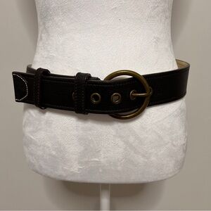 Jacob Women’s Size Small Brown thick Leather Belt Trendy Statement Piece